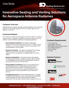 Radome Sealing and Venting Solutions for Enhanced Electronic Enclosure Protection