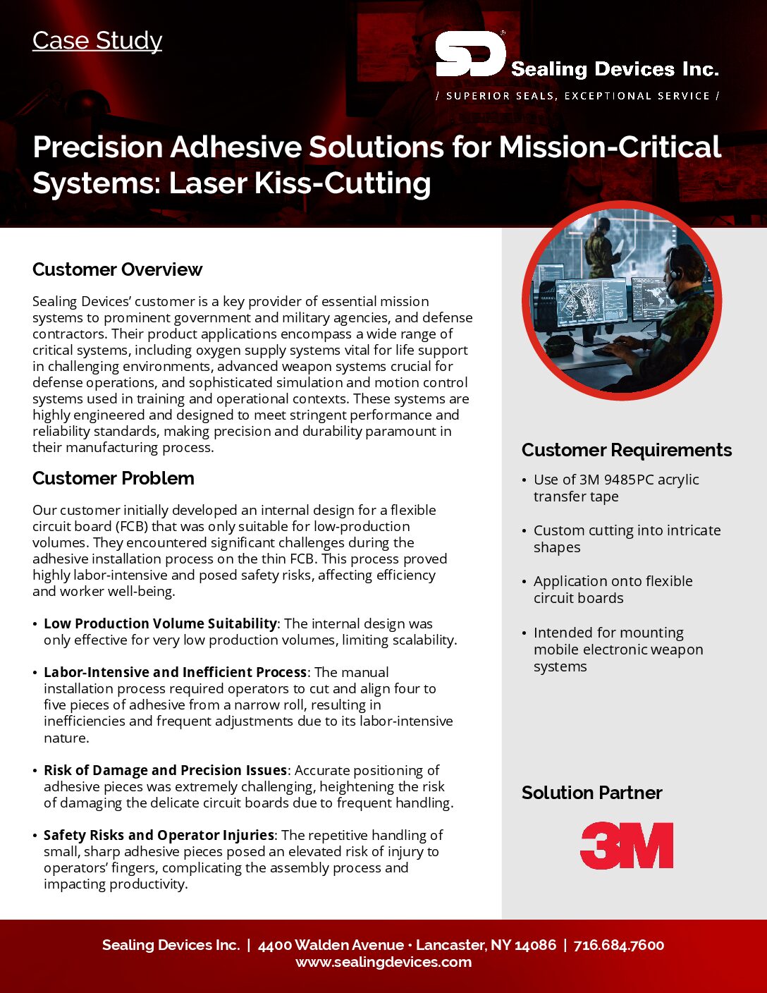 Eaton Case Study Adhesive Solutions Laser Kiss Cutting