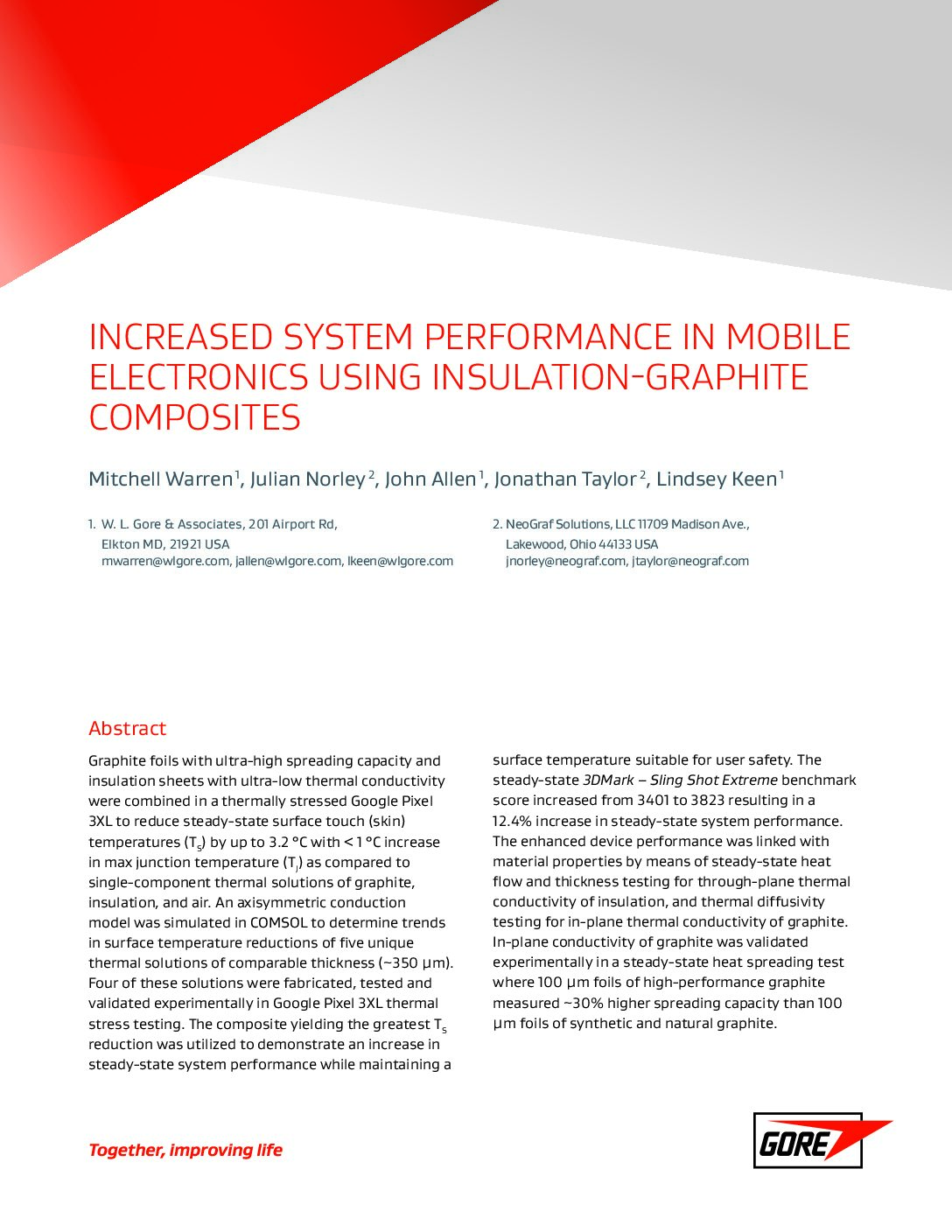 GORE Thermal MGT in Mobile Electronics Research Article